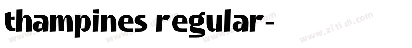 thampines regular字体转换 thampines regular字体转换